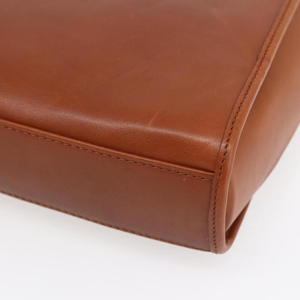 CELINE Hand Bag Leather 2way Brown gold Auth mr1643 - Picture 16 of 16